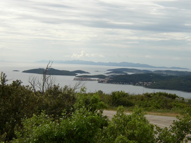 PELJESAC > Panoramablick auf Otok Korcula und Otok Mljet