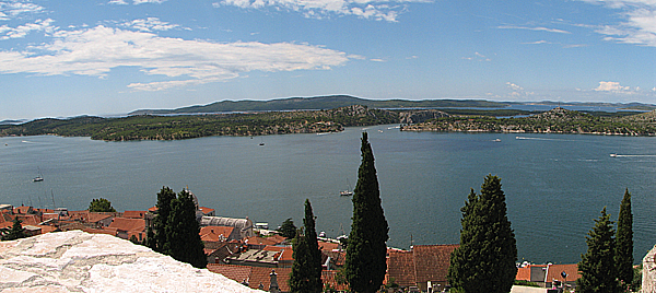 SIBENIK > Panoramafoto Krkakanal 2