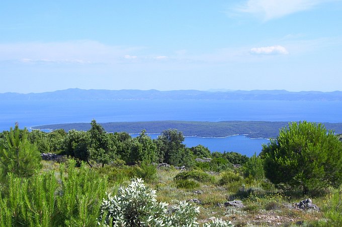 INSEL HVAR > Wanderung nach Humac > Ausblick auf Korcula und Scedro