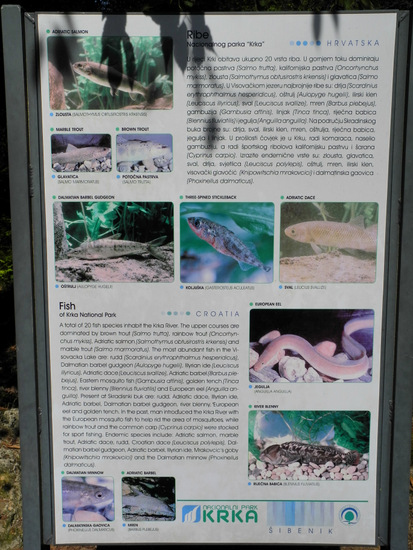 KRKA NATIONALPARK > Infotafel