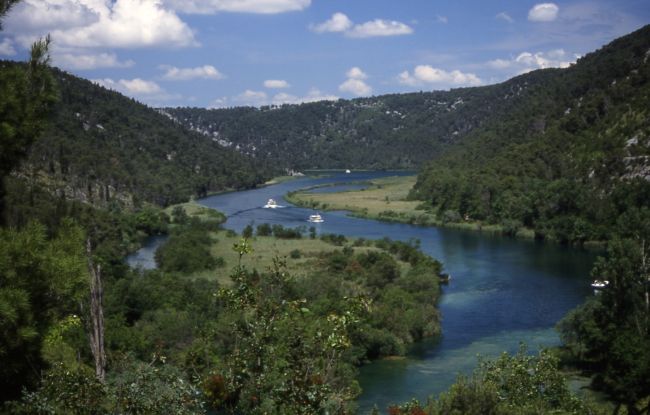 KRKA NATIONALPARK > Krka - unterhalb der Wasserfälle