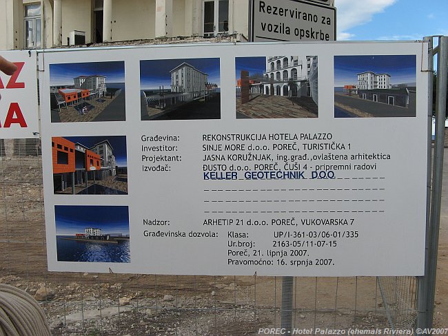 POREC > Hotel Riviera wird zum Hotel Palazzo