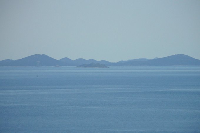 ILOVIK > Berg Did > Zoom-Blick in den Archipel von Zadar