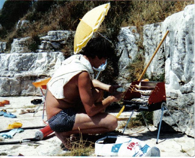 Istrien: ROVINJ > Strandgrill  1980