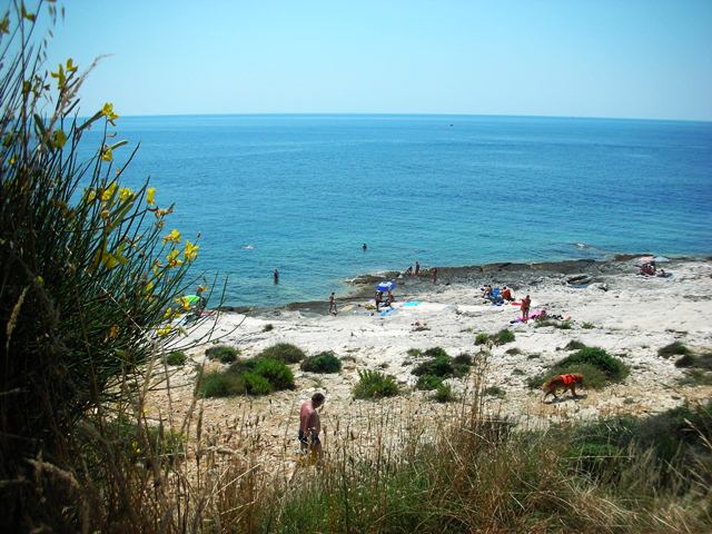 Istrien: MEDULIN > Badestrand beim Kap Kamenjak