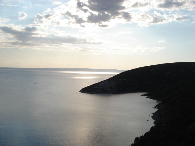 Kvarner: RAB > Sonnenuntergang in der Bucht vor S. Draga