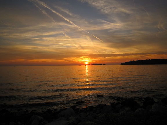 Istrien: ROVINJ > Sonnenuntergang