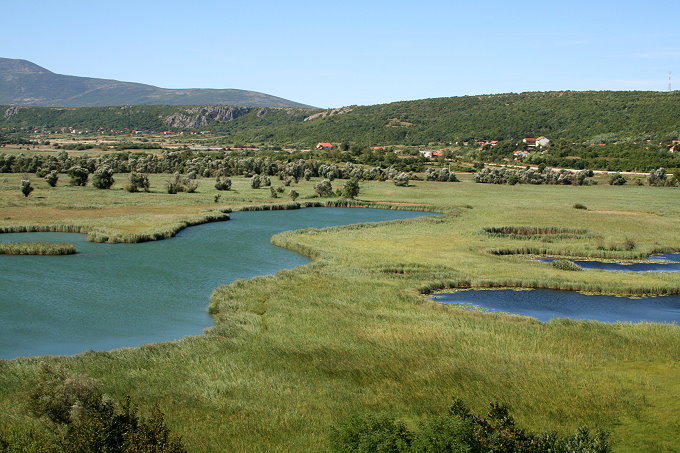 Dalmatien: KNIN > Fluss Cikola im Kosovo Polje