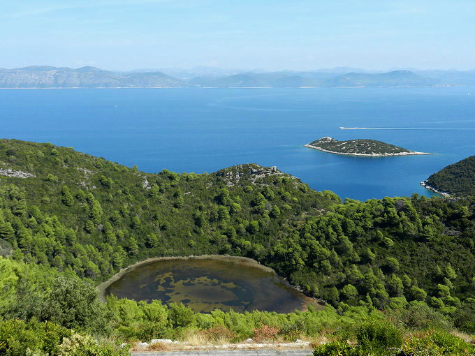 Dalmatien: Insel Mljet > PROZURA > Süßwassersee