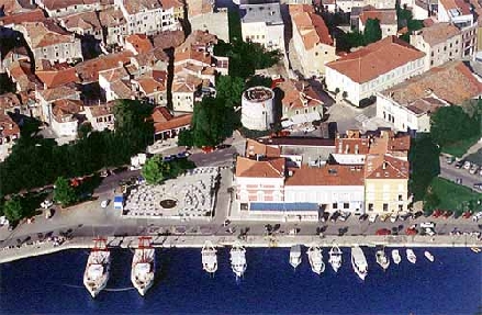 POREC > Altstadt > Hafenpromenade > Luftaufnahme