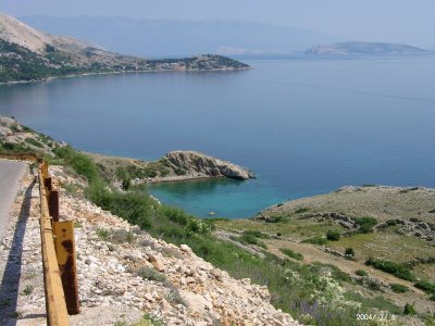 Otok KRK > Stara Baska > Blick auf Stara Baska