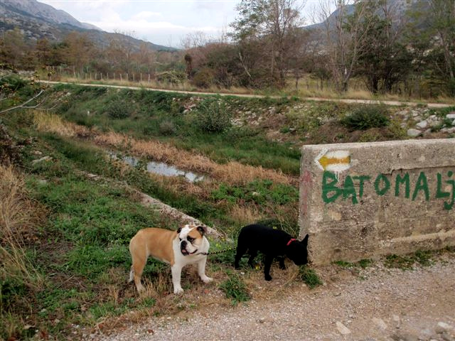 Wanderweg bei Draga