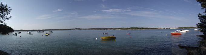 Istrien: TASALERA > Aussicht auf die Medulinbucht von Tasalera