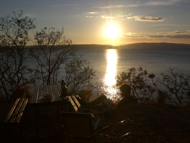 Kvarner: Punat auf KRK > Abendstimmung auf CP Konobe