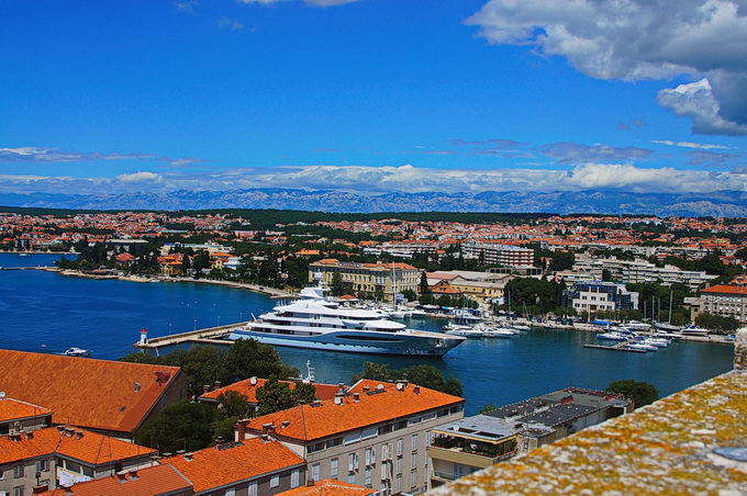 Dalmatien: ZADAR > Blick auf den Hafen