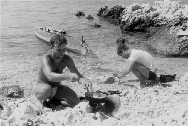 Punat Reise 1962 - Paddeltour Nachtrag