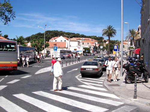 DUBROVNIK > Altstadt > Bushaltestelle am Pile-Tor