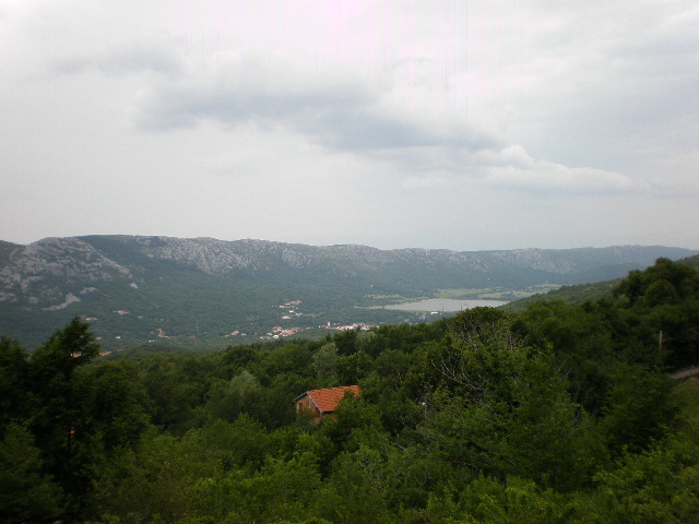 Istrien: Aussicht von der alten Stadt Drivinik
