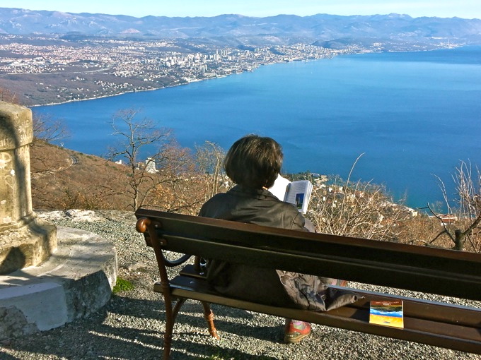 Kvarner: VEPRINAC > Blick über die Kvarner Bucht