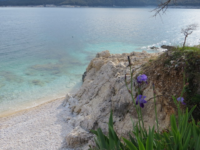 Istrien: RABAC>Blick auf Badebucht