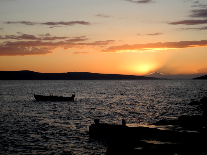 Kvarner: KARLOBAG > Abends an der Küste