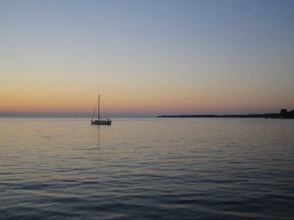 Istrien: POREC > Das Meer vom Hafen aus