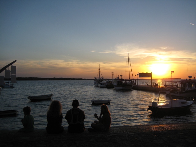 Istrien: FAZANA > Sonnenuntergang Fazana