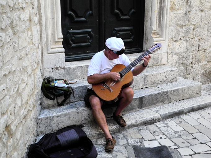 Dalmatien: TROGIR > Musiker