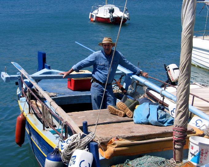 Kvarner: Baska /Krk > Fischer im Hafen