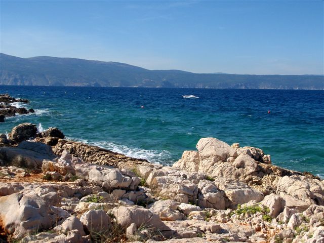 Kvarner: GLAVOTOK otok Krk > Blick vom Camp