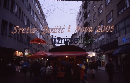 ZAGREB > Donji Grad > Weihnachtsmarkt in der Bogoviceva/Fußgängerzone