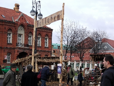 Zagreb > Kaptol > Kathedrale - Betlehems Stall vor der Kathedrale