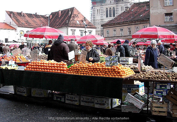 ZAGREB > Kaptol > Dolac - Marktplatz