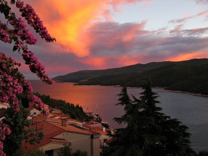 Istrien:RABAC>Sonnenuntergang