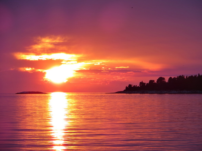 Istrien : ROVINJ > Sonnenuntergang