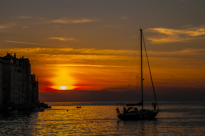 Istrien: ROVINJ > Segelboot