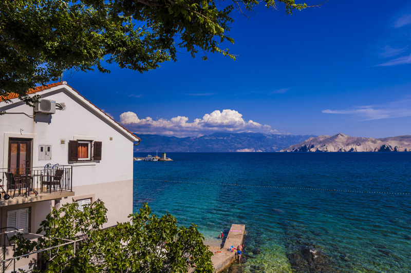 Kvarner: Baska > Blick aufs Meer