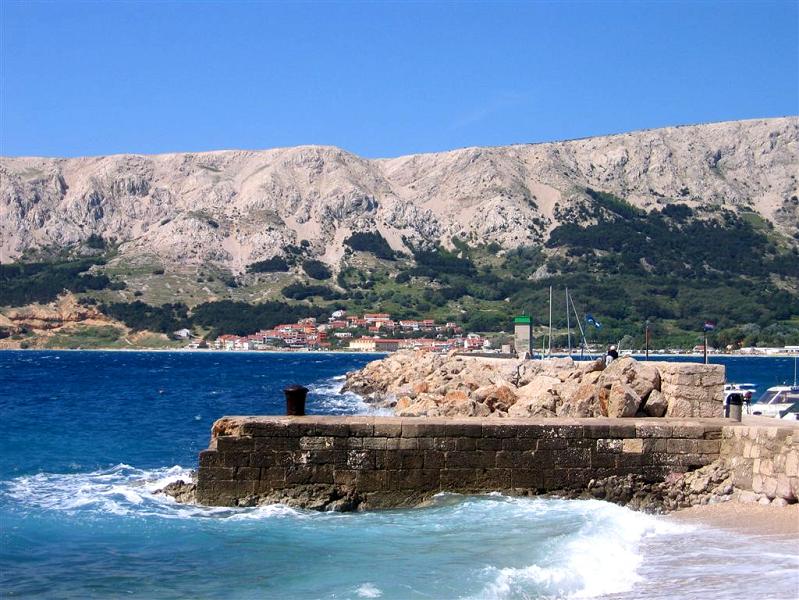 Kvarner: Baska, Insel KRK > Mole als Wellenbrecher