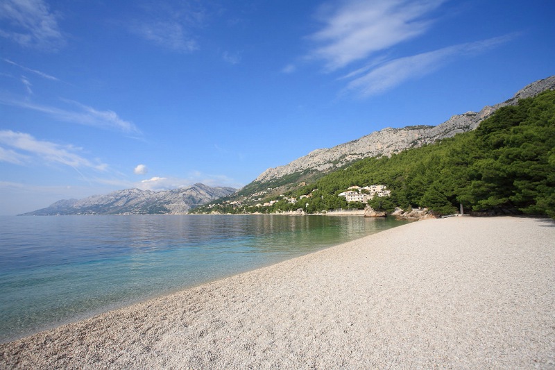 Dalmatien: BRELA > Strand Punta Rata