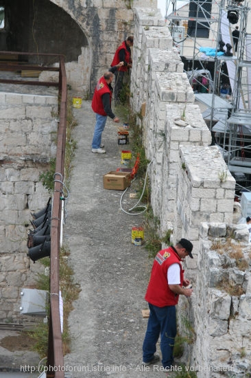 TROGIR > Altstadt > Festung Kamerlengo > Feuerwerker