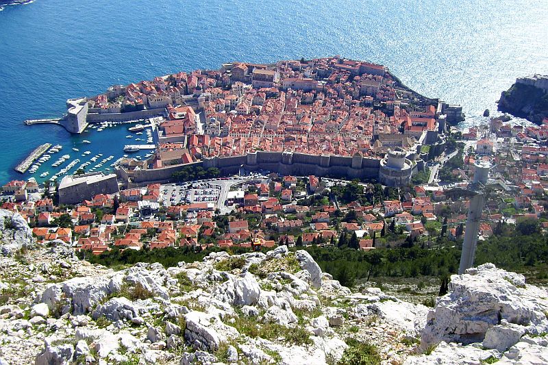 Süddalmatien: DUBROVNIK > Blick auf die Altstadt