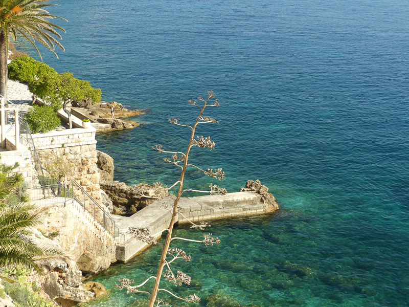 Süddalmatien:DUBROVNIK>Strand vor Hotel Excelsior