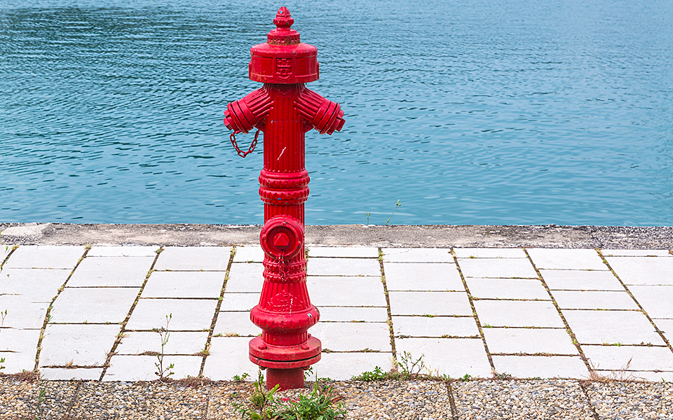 Kvarner CRES Marina Wasserhydrant für die Feuerwehr