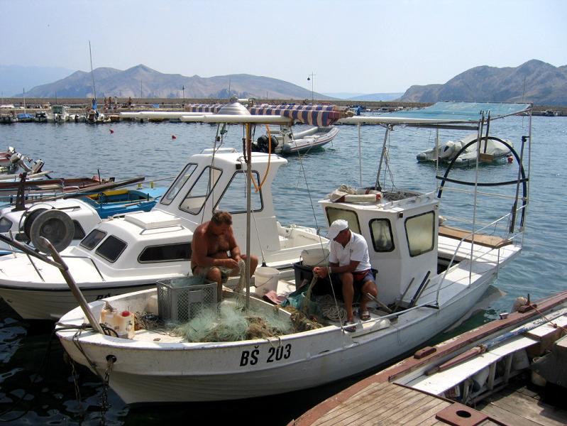 Kvarner: Baska, Insel KRK > Zurück vom Fischfang