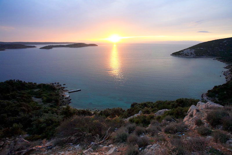 Kvarner: SUPETARSKA DRAGA auf der Insel Rab > Sonnenuntergang