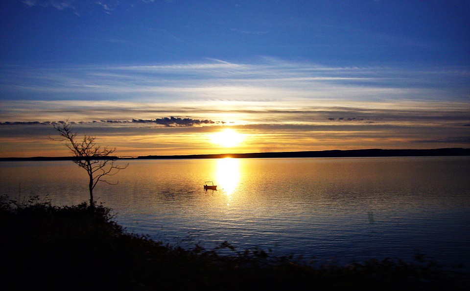 Dalmatien>Abendhimmel mit Blick auf Pag