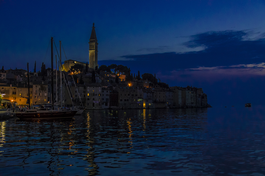 Istrien: Rovinj > Blaue Stunde