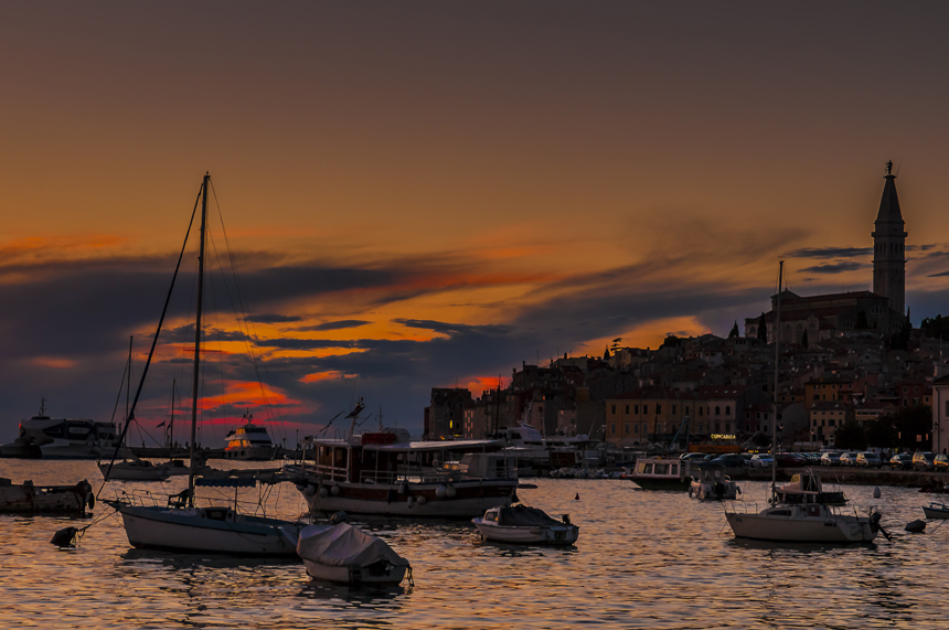 Istrien: Rovinj > Am Abend