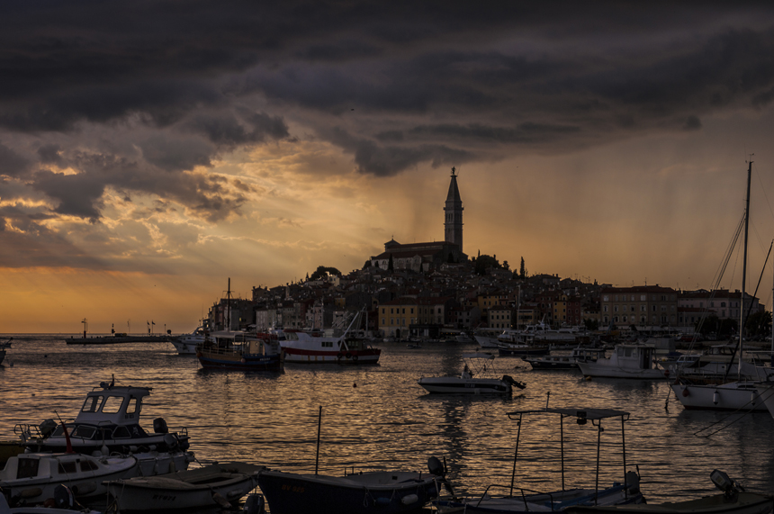 Istrien: Rovinj > Gewitter am Abend