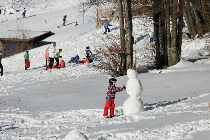 Kvarner: RIJEKA > Schneemann bauen